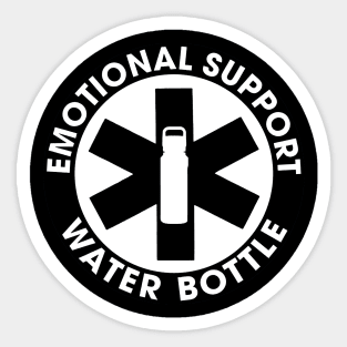 Emotional Support Water Bottle Funny Sticker Sticker